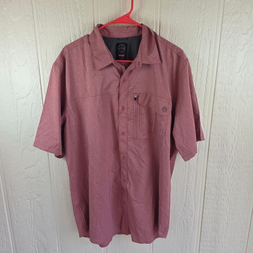 Wrangler Men's ATG Casual Button Down, Size Large